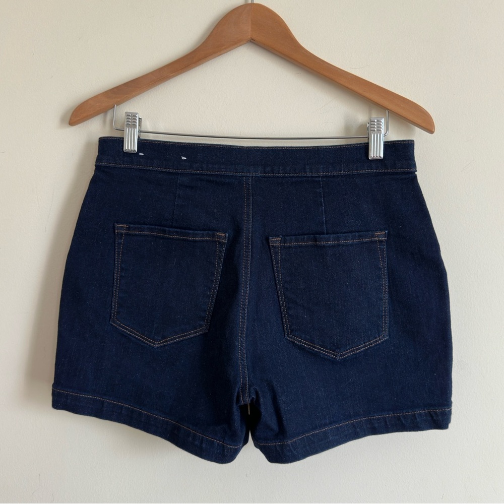Ann Taylor Loft Dark Blue Denim Sailor Shorts | Women’s Size 6 - Picture 4 of 9